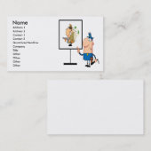 amüsanter Polizeibeamter mit Gangverdächtigen Visitenkarte (Vorne/Hinten)