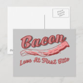 amüsanter Speckliebhaber Postkarte (Vorne/Hinten)