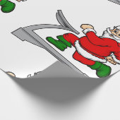 amüsanter Tretmühle-Sklave Geschenkpapier (Ecke)