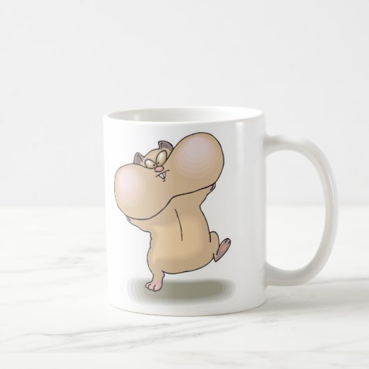 amüsanter Wangen-Hamster Kaffeetasse (Rechts)