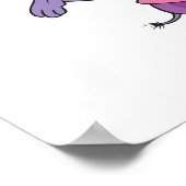 amüsantes Training von Nashorn Cartoon Poster (Ecke)