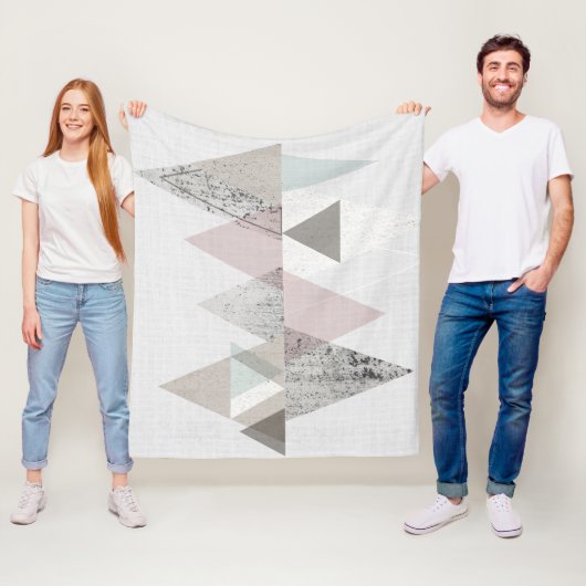 Amuse II | Geometrisch modern Fleecedecke (Beispiel)