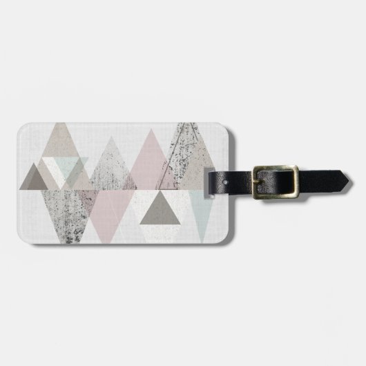 Amuse II | Geometrisch modern Gepäckanhänger (Vorderseite horizontal)