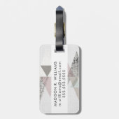 Amuse II | Geometrisch modern Gepäckanhänger (Rückseite vertikal)