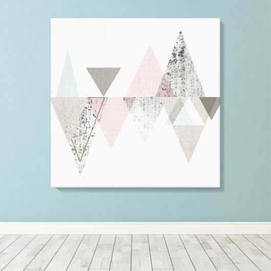 Amuse II | Geometrisch modern Leinwanddruck (Insitu (Holzboden))