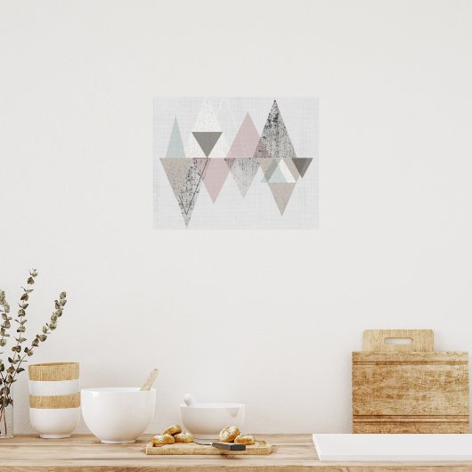 Amuse II | Geometrisch modern Poster (Küche)