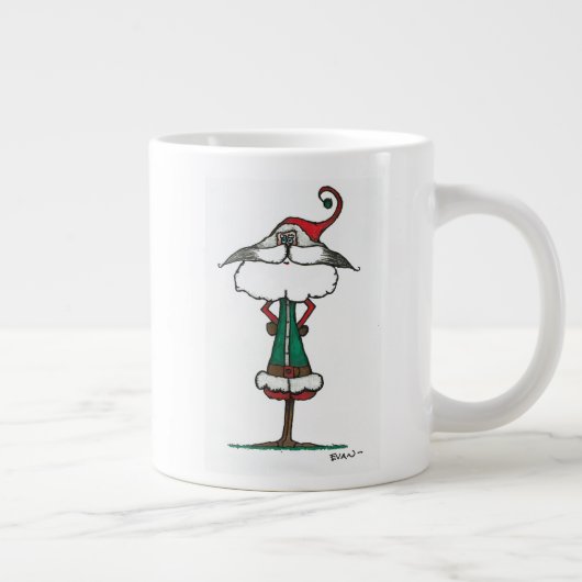 Amused Santa Jumbo-Tasse (Rechts)