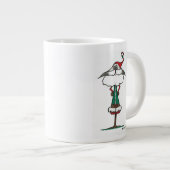 Amused Santa Jumbo-Tasse (Vorderseite Rechts)