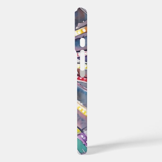 Amusement Park Swings Abstract Iphone Case (Rückseite / Links)