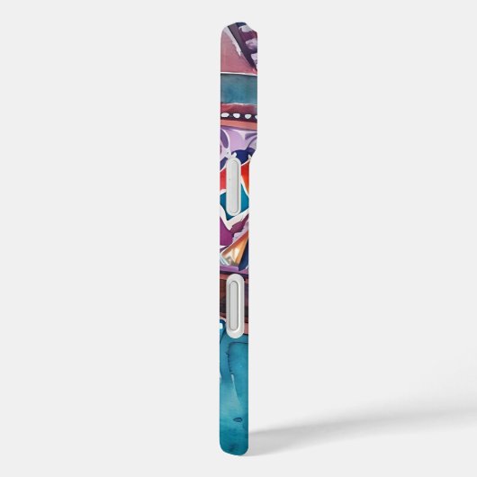 Amusement Park Swings Abstract Iphone Case (Rückseite / Rechts)