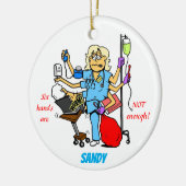 Amüsierschmuck Keramik Ornament (Links)