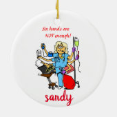 Amüsierschmuck Keramik Ornament (Hinten)