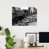 Amüsierte Deutsche in Chambois Frankreich Zweiter  Poster (Heimbüro)