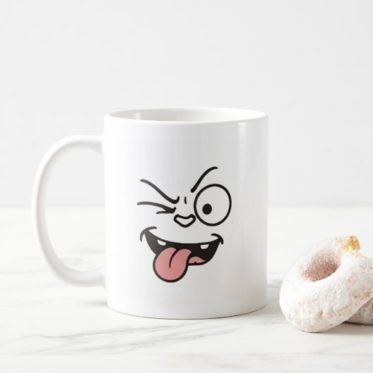 Amusing and funny coffee mugs kaffeetasse (Mit Donut)