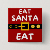 Amusing Essen Santa Eat Button (Vorderseite)