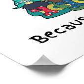 Amusing Fat Mince Pie Joke Poster (Ecke)