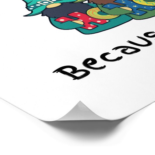 Amusing Fat Mince Pie Joke Poster (Ecke)