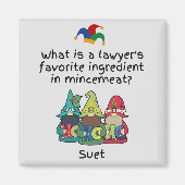 Amusing Mincemeat Lawyer Joke Magnet (Vorne)