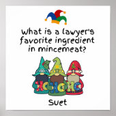 Amusing Mincemeat Lawyer Joke Poster (Vorne)