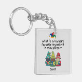 Amusing Mincemeat Lawyer Joke Schlüsselanhänger (Vorderseite links)