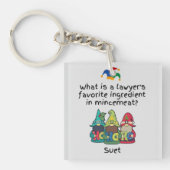 Amusing Mincemeat Lawyer Joke Schlüsselanhänger (Vorderseite)