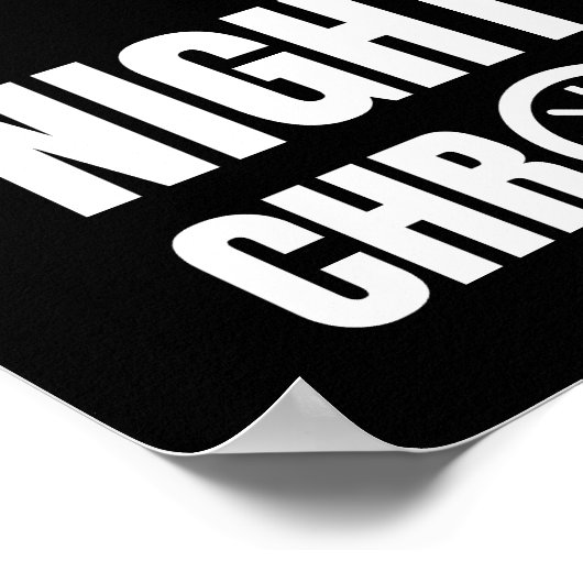 Amusing Night Owl Chronotype Poster (Ecke)