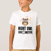 Amusing Night Owl Chronotype T-Shirt (Vorderseite)