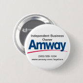 Amway Knopf Button (Vorne & Hinten)