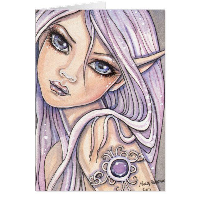 Amy Amethyst Fairy Card von Molly Harrison (Vorne)