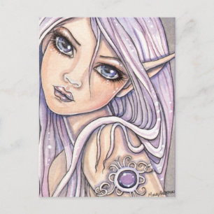 Amy Amethyst Fairy Postcard von Molly Harrison Postkarte