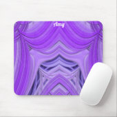 AMY ~ Blue Lavendel und Lila Design Mouse Pad Mousepad (Mit Mouse)