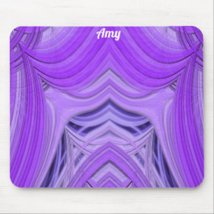 AMY ~ Blue Lavendel und Lila Design Mouse Pad Mousepad