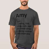 AMY Definition Personalized Name Funny Birthday T-Shirt (Vorderseite)