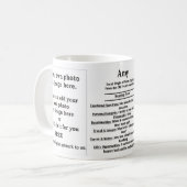 Amy, der Ursprung und die Bedeutung und Ihr Foto Kaffeetasse (Vorderseite Links)