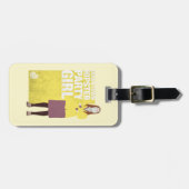 Amy | Downtown Hipster Party Girl Gepäckanhänger (Vorderseite horizontal)