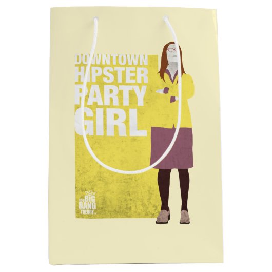 Amy | Downtown Hipster Party Girl Mittlere Geschenktüte (Vorderseite)