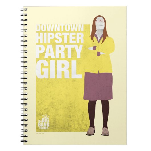 Amy | Downtown Hipster Party Girl Notizblock (Vorderseite)