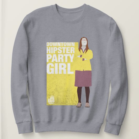 Amy | Downtown Hipster Party Girl Sweatshirt (Design vorne)