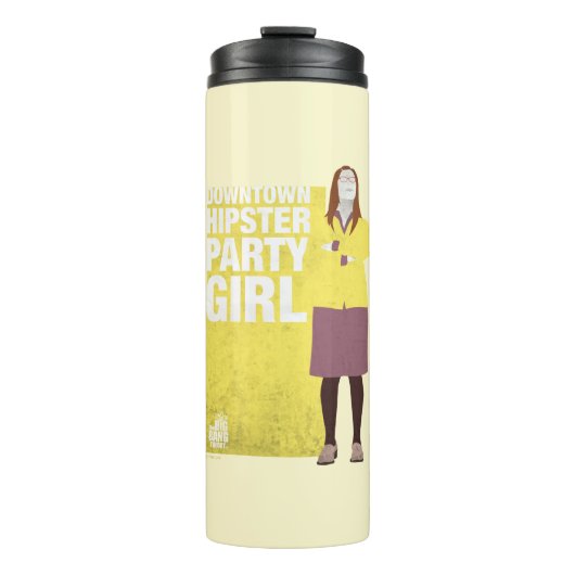Amy | Downtown Hipster Party Girl Thermosbecher (Vorderseite)
