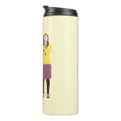 Amy | Downtown Hipster Party Girl Thermosbecher (Nach rechts gedreht)