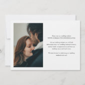 Amy Elegant Wedding Save The Date (Rückseite)