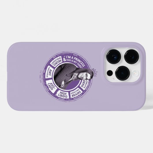 Amy Farrah Fowler Info Graphic Case-Mate iPhone Hülle (Rückseite (Horizontal))