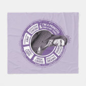 Amy Farrah Fowler Info Graphic Fleecedecke (Vorderseite (Horizontal))