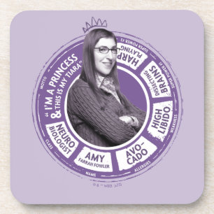 Amy Farrah Fowler Info Graphic Getränkeuntersetzer