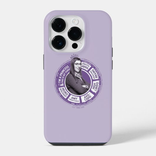 Amy Farrah Fowler Info Graphic iPhone Hülle (Rückseite)