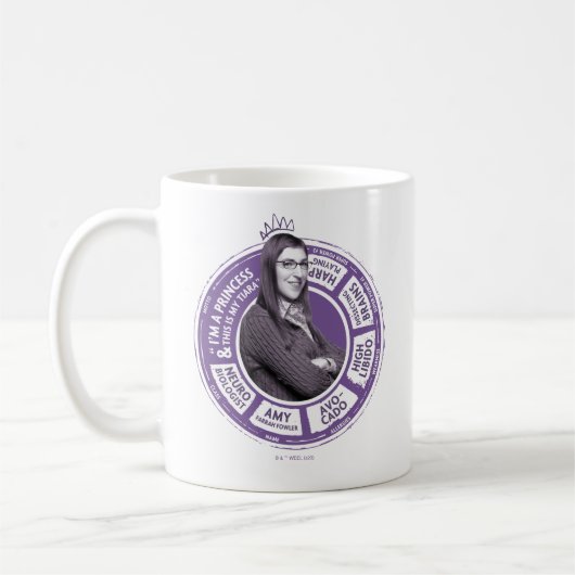 Amy Farrah Fowler Info Graphic Kaffeetasse (Links)