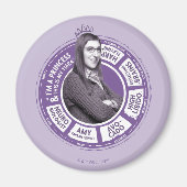 Amy Farrah Fowler Info Graphic Magnet (Vorne)