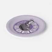 Amy Farrah Fowler Info Graphic Pappteller (Schrägansicht)