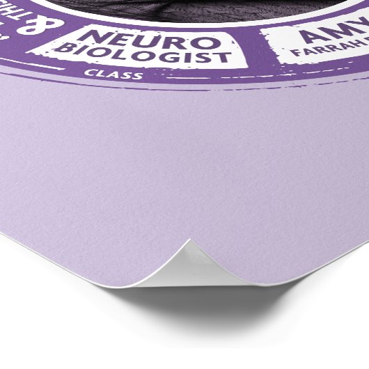 Amy Farrah Fowler Info Graphic Poster (Ecke)