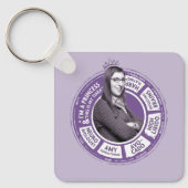 Amy Farrah Fowler Info Graphic Schlüsselanhänger (Vorderseite)